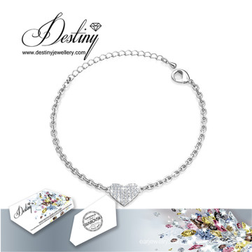 Destiny Jewellery Crystals From Swarovski Heart Bracelet